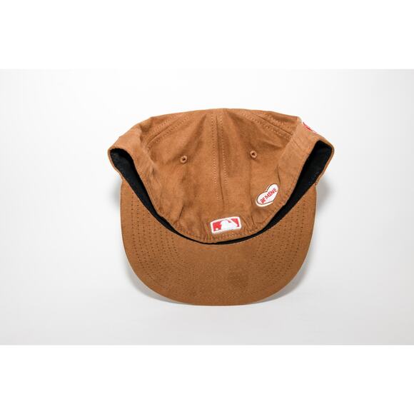 Houston Astros "Chocolate Suede" Double Trophy Fitted Hat Size 7 3/4 - Picture 3 of 4